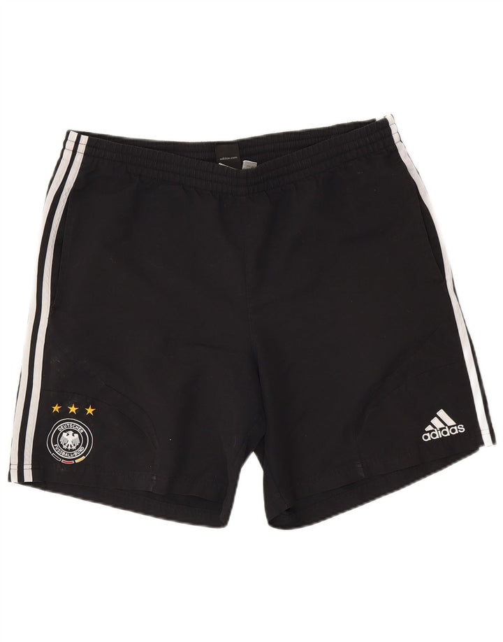 ADIDAS Pantaloncini sportivi da uomo Deutscher Fussball Bund grandi in poliestere nero