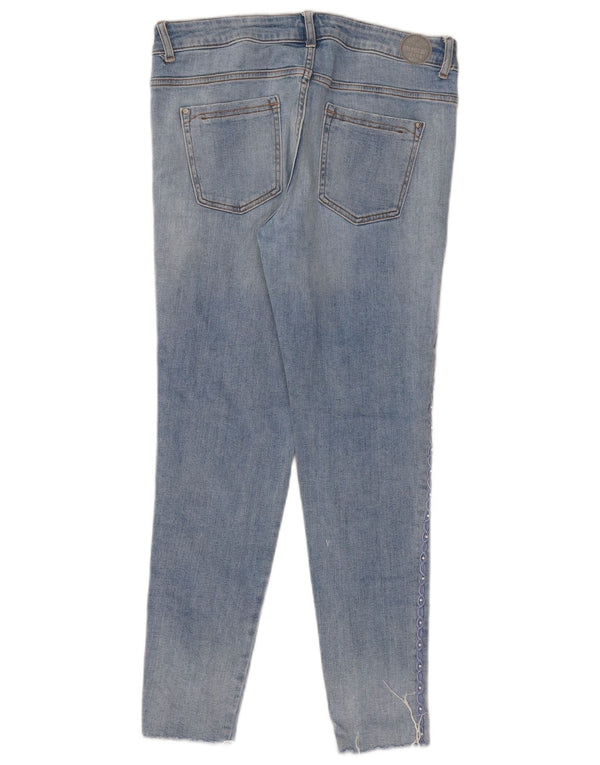 Jeans skinny effetto invecchiato da donna Zara EU 38 piccolo W28 L27 cotone blu