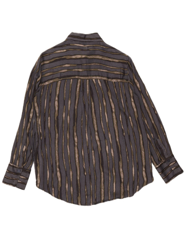 Camicia oversize da donna Massimo Dutti EU 38 piccola viscosa a righe grigie