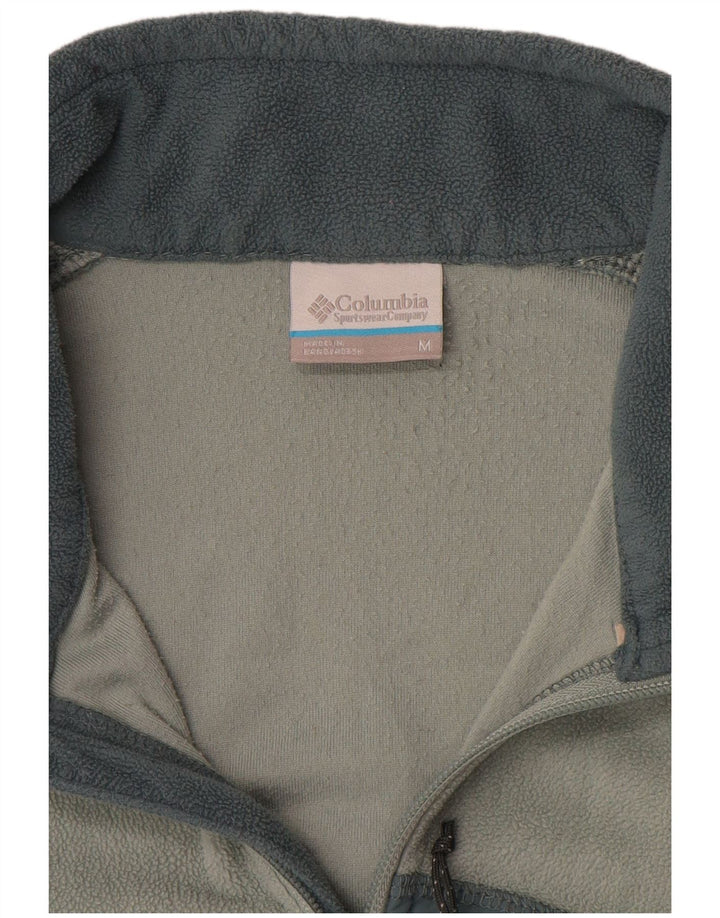 Giacca in pile da donna Columbia UK 14 Colorblock verde medio