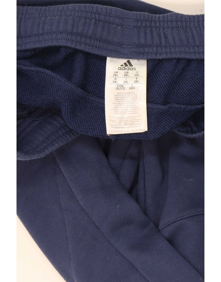 Pantaloni da tuta da uomo Adidas Joggers 2XL poliestere blu navy