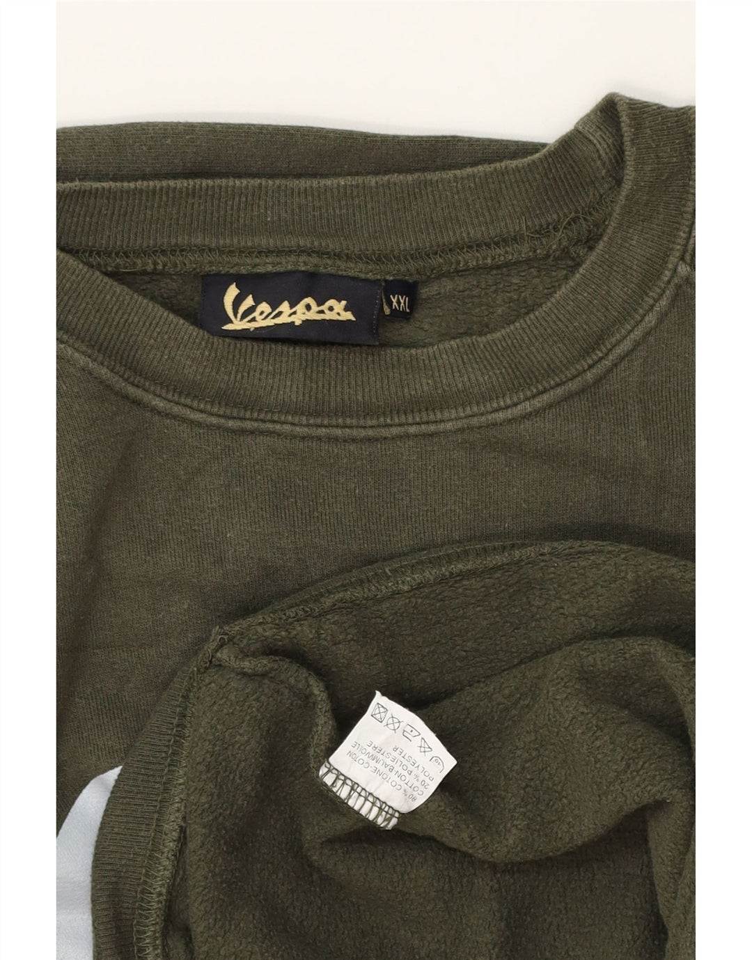 Felpa grafica da uomo Vespa Maglione 2XL Cotone verde