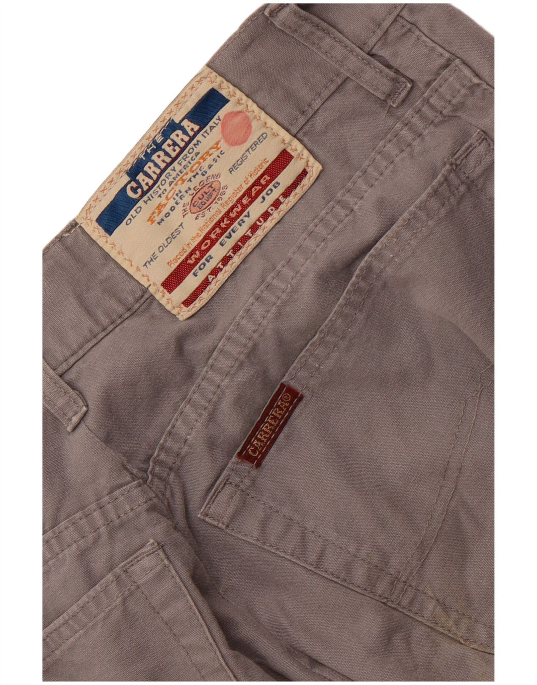 Pantaloni casual dritti da uomo Carrera W30 L28 Grigi