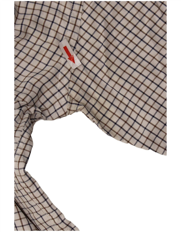 Camicia Gant da uomo vestibilità regolare 2XL cotone a quadri bianchi