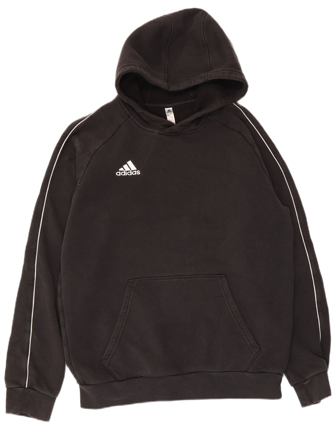 Felpa con cappuccio da uomo Adidas Medium in cotone nero