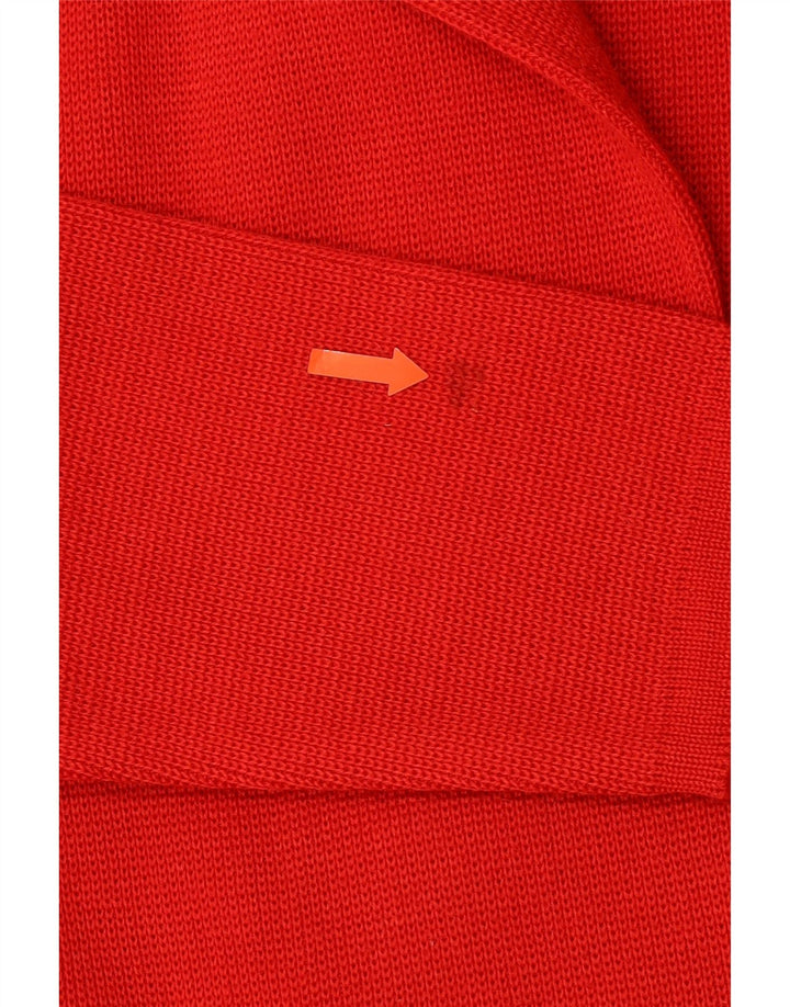VINTAGE Womens Double Breasted Cardigan Sweater IT 48 XL Red