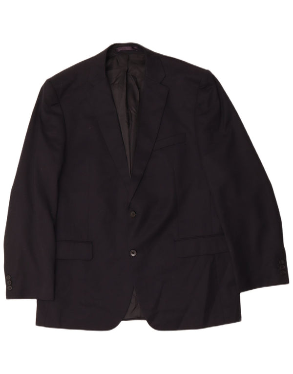 Giacca blazer lunga a 2 bottoni Marks & Spencer da uomo UK 44 XL Blu navy