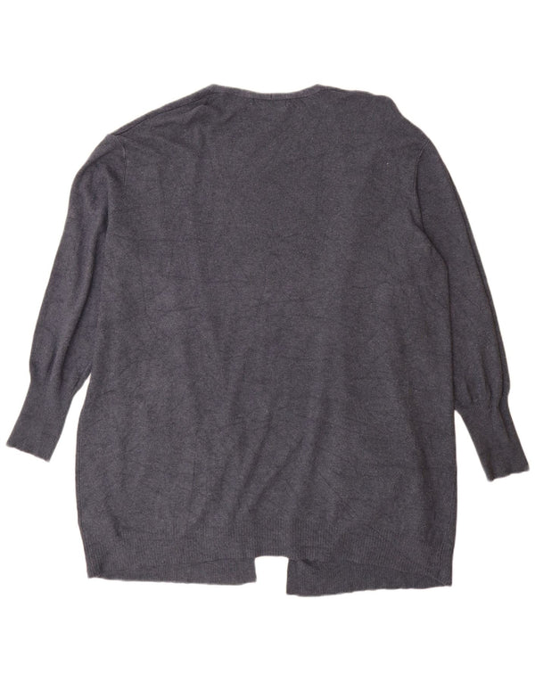 Maglione cardigan lungo da donna Marks & Spencer UK 18 XL Blu navy