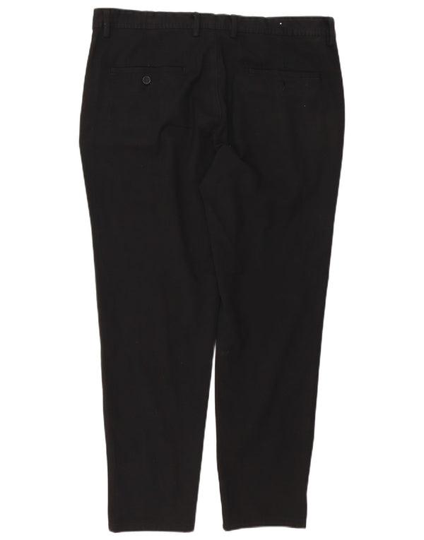 Pantaloni chino slim da uomo Zara EU 44 Large W34 L28 poliestere nero