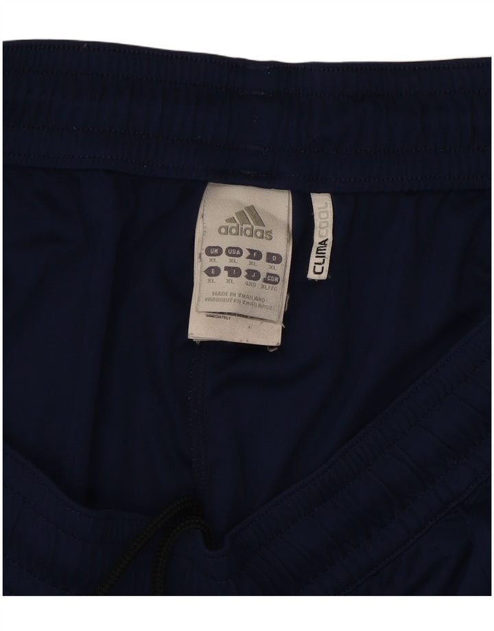 Pantaloncini sportivi Adidas Climacool da uomo XL in poliestere color block blu navy
