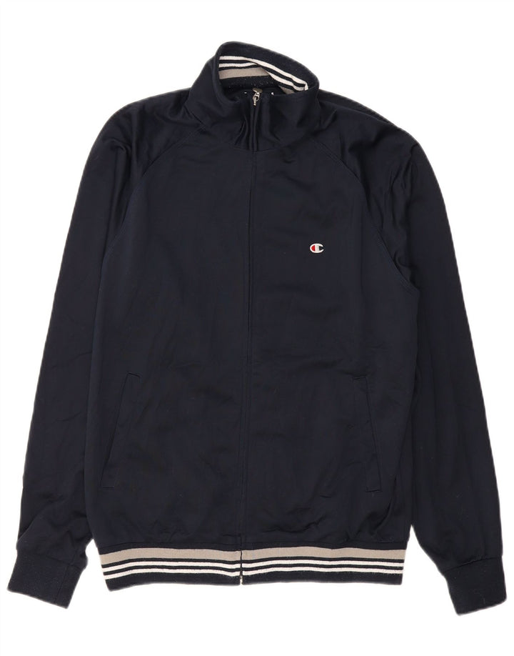 Giacca da tuta da uomo Champion Large in poliestere blu navy