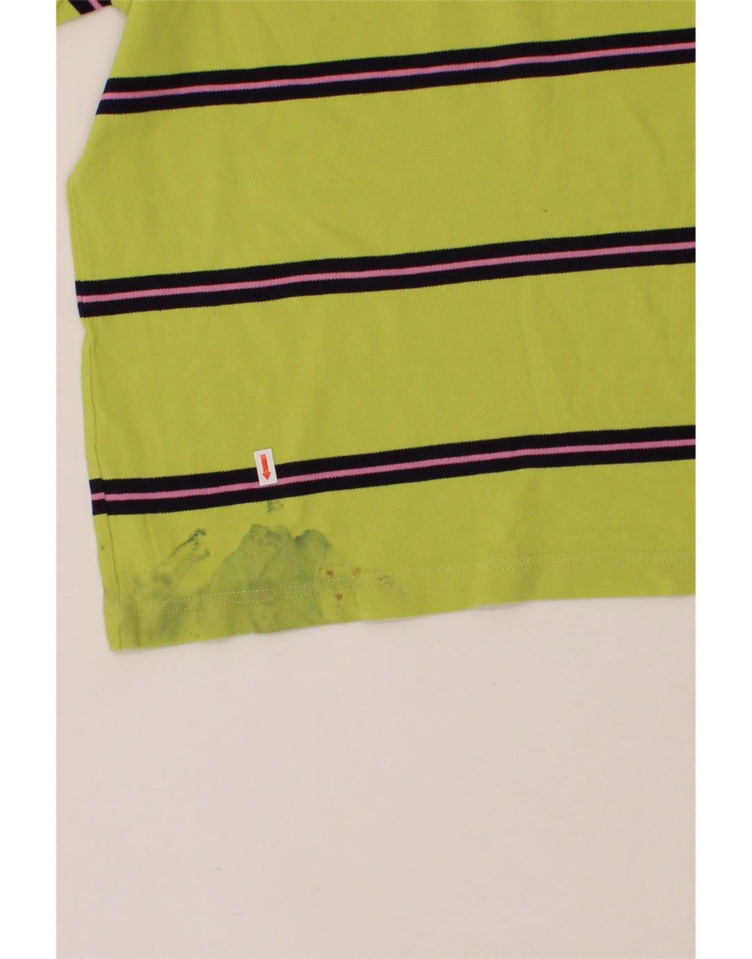 FILA Mens Polo Shirt Small Yellow Striped Vintage Fila and Second-Hand Fila from Messina Hembry 