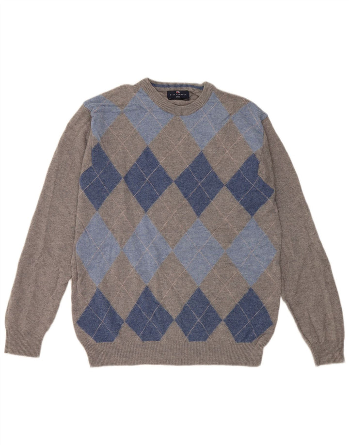 Maglione maglione girocollo da uomo Marks & Spencer UK 38/40 Grigio medio