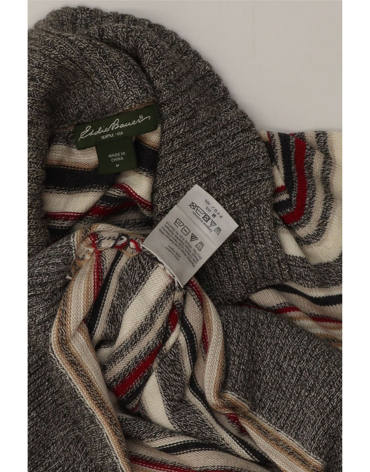 Maglione da donna Eddie Bauer con collo a bottoni UK 14 medio multicolore