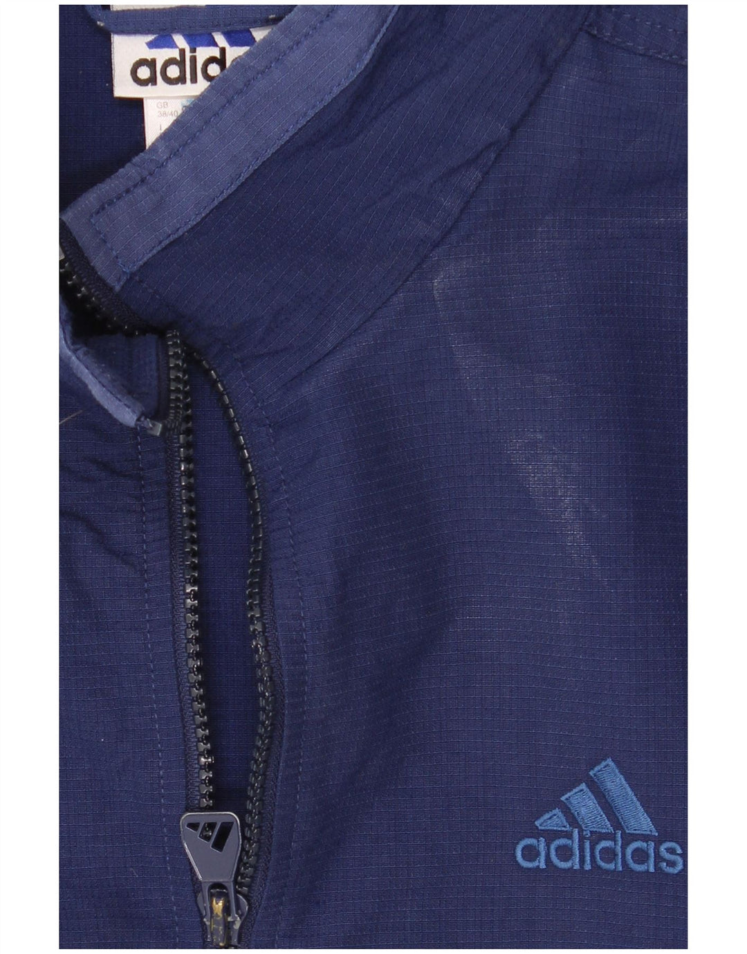 Giacca da tuta da uomo Adidas UK 38/40 Medium Blu Navy Colourblock