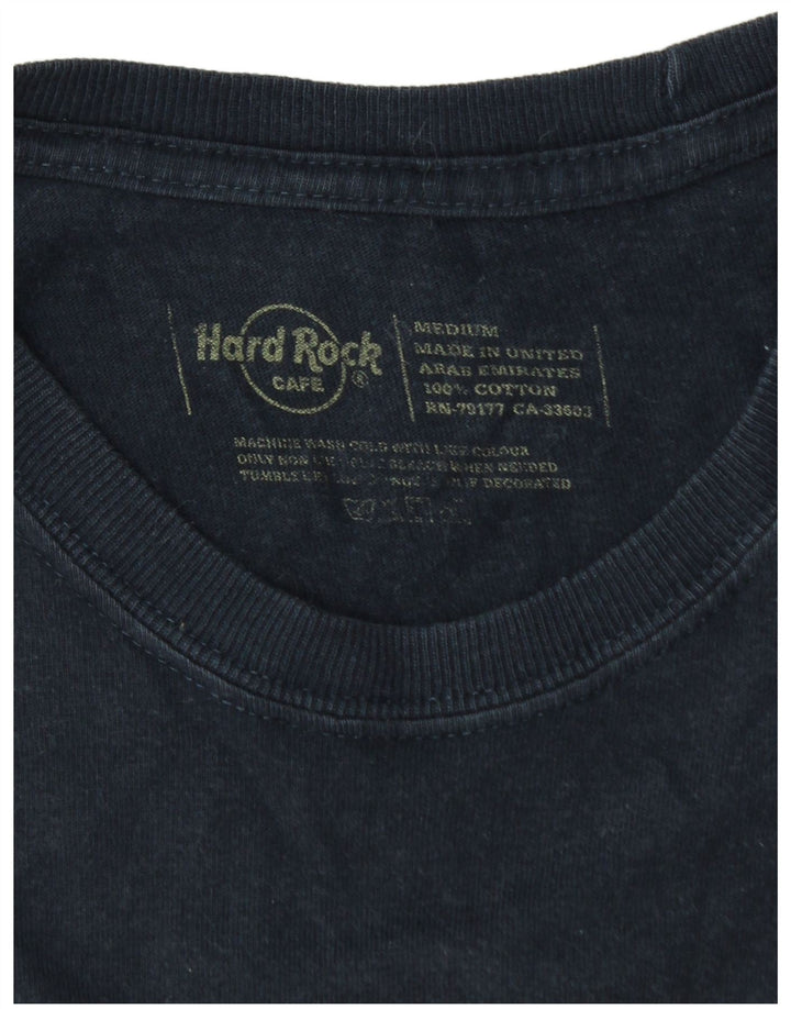 T-shirt grafica da uomo Hard Rock Barcelona Barcelona, cotone medio blu navy