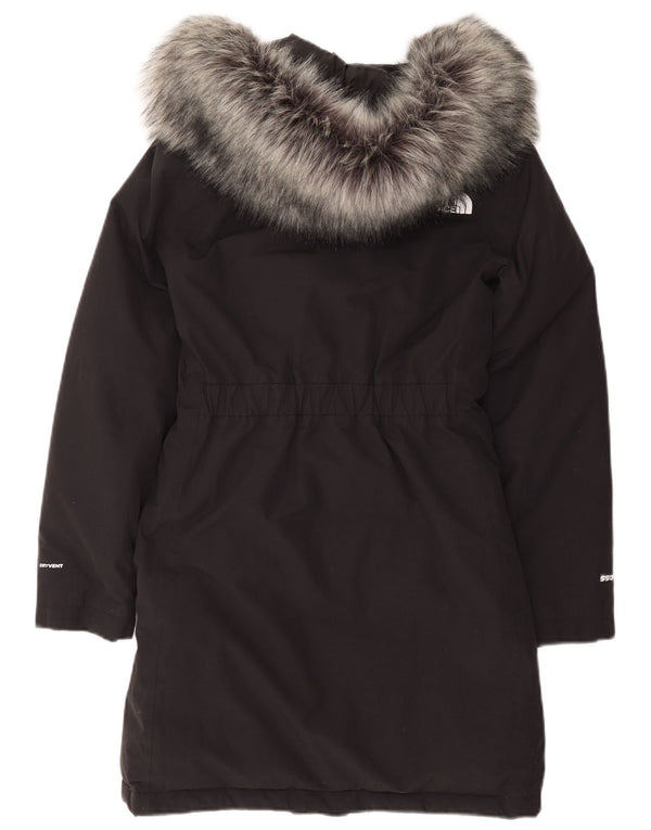 THE NORTH FACE Cappotto imbottito oversize con cappuccio da donna UK 6 XS Nylon nero