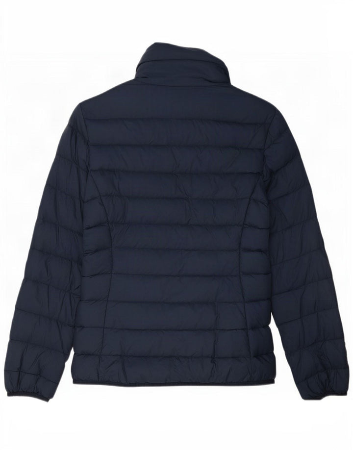 Giacca imbottita da donna Benetton UK 10 Small Blu Navy