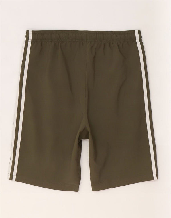 Pantaloncini sportivi Adidas da ragazzo 13-14 anni in poliestere kaki
