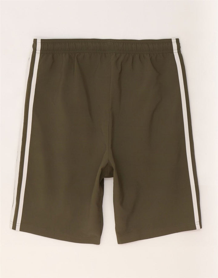 Pantaloncini sportivi Adidas da ragazzo 13-14 anni in poliestere kaki