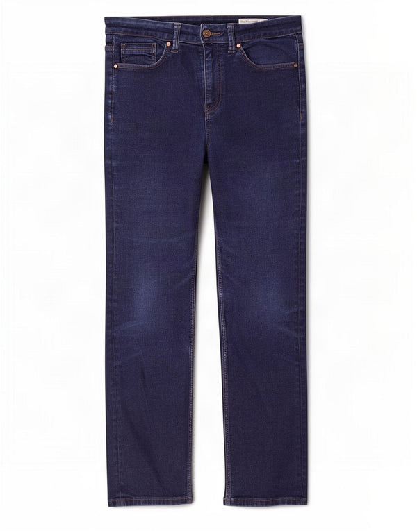 Jeans dritti Marks & Spencer da donna Sienna UK 12 medio W30 L28 blu navy