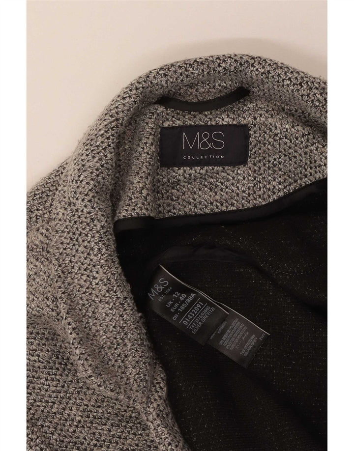Cappotto da donna Marks & Spencer UK 12 Poliestere grigio medio