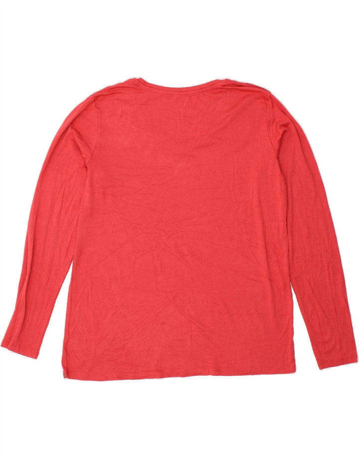 EDDIE BAUER Womens Top Long Sleeve 2XL Pink Cotton Vintage Eddie Bauer and Second-Hand Eddie Bauer from Messina Hembry 