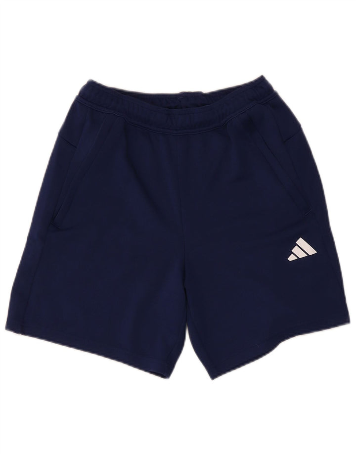 Pantaloncini sportivi Adidas Aeroready da uomo piccoli in poliestere blu navy