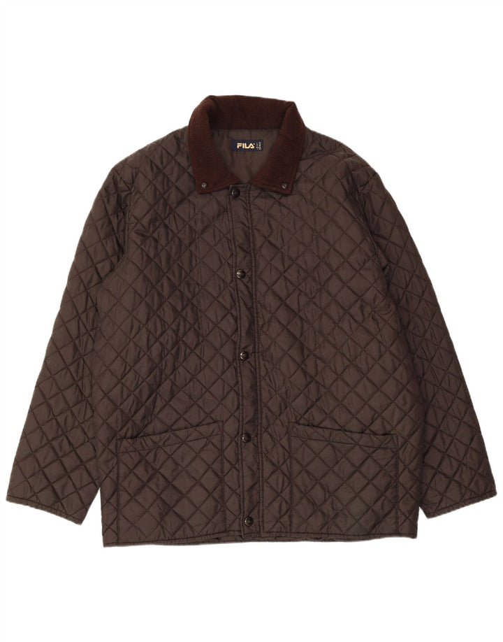 FILA Giacca Trapuntata Uomo IT 52 2XL Marrone Poliammide