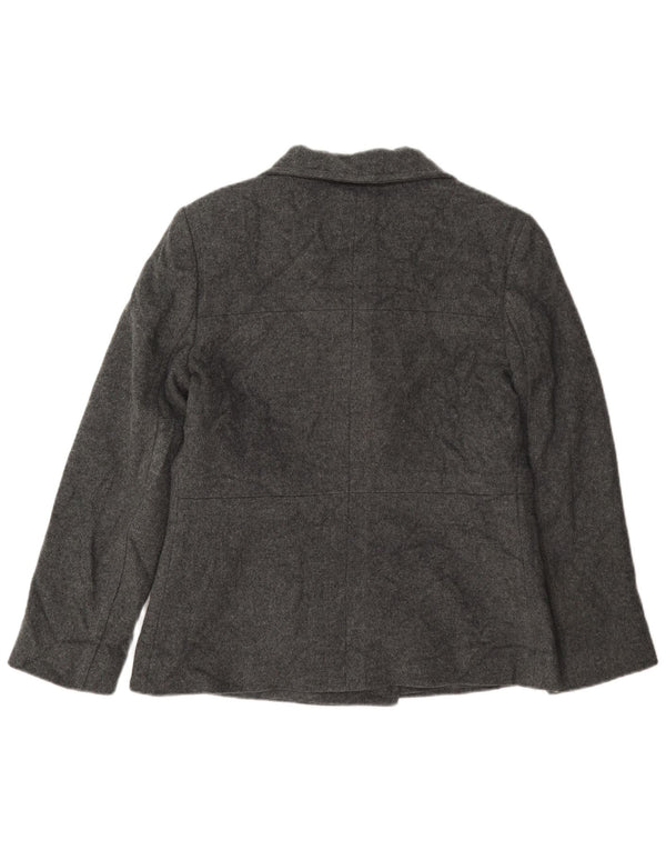 Cappotto da marinaio da donna Hobbs UK 12 in lana grigio medio
