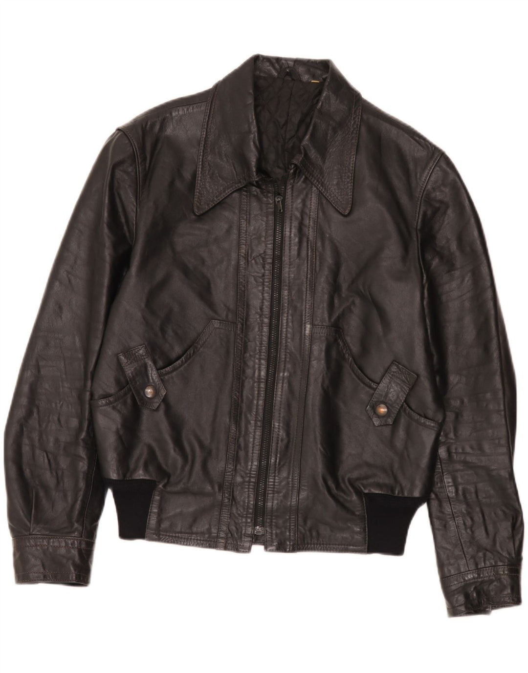 Giacca in pelle da uomo Fibok IT 54 2XL Nera