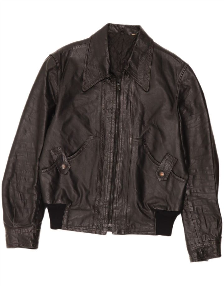 Giacca in pelle da uomo Fibok IT 54 2XL Nera
