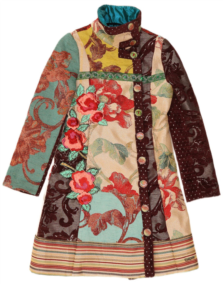 Desigual Soprabito grafico da donna EU 38 Medio multicolore floreale