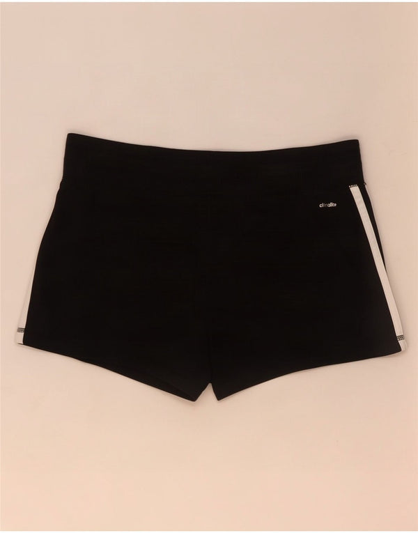 Adidas Womens Climalite Sport Shorts UK 8/10 Small Black Polyester
