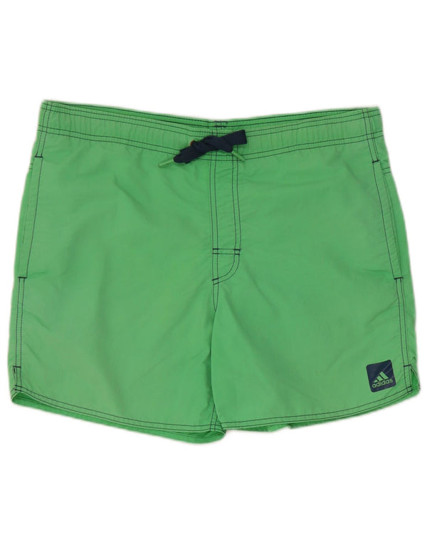 Pantaloncini da bagno da uomo Adidas piccoli in nylon verde