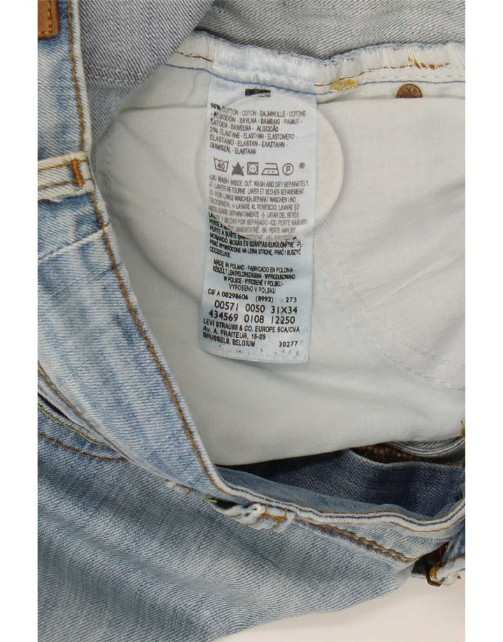 Jeans Levi's 571 Slim da donna W31 L34 in cotone blu