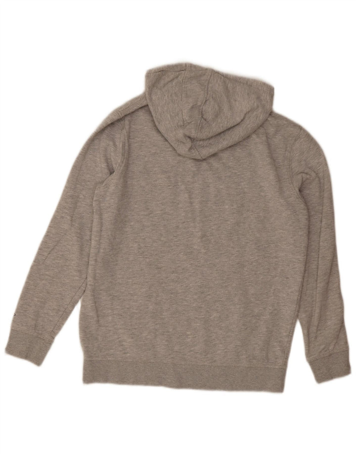 Maglione con cappuccio grafico da uomo Umbro in cotone grigio medio