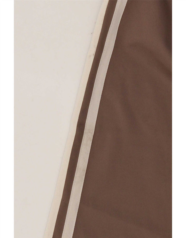 Pantaloni da tuta Adidas da donna Flare UK 12 Poliestere marrone medio