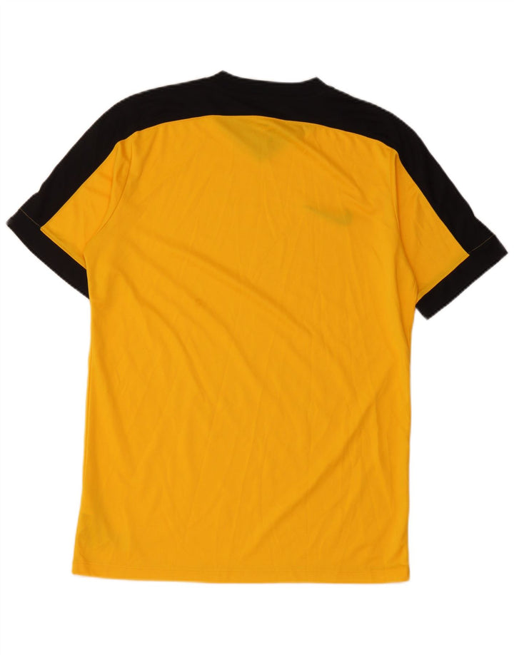 T-shirt Nike da uomo Dri Fit, top in poliestere color block giallo medio