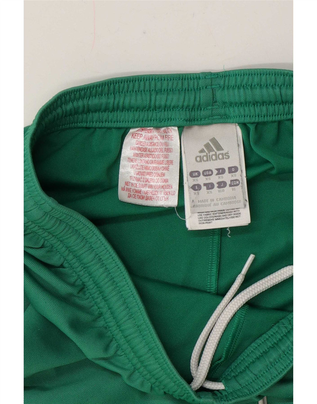 Pantaloncini sportivi Adidas Climalite da uomo XS poliestere verde