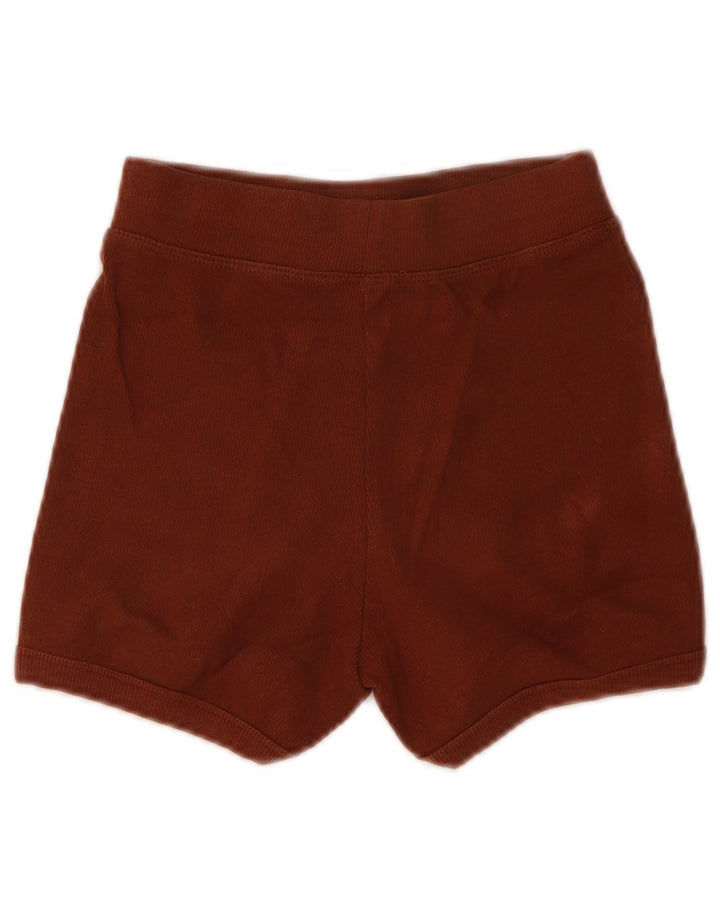 Pantaloncini sportivi da donna ZARA Uk 8 piccoli in cotone marrone
