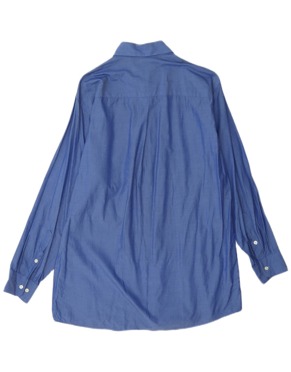 Camicia da uomo Dkny taglia 16 grande cotone blu