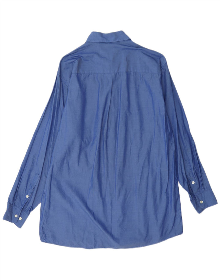 Camicia da uomo Dkny taglia 16 grande cotone blu