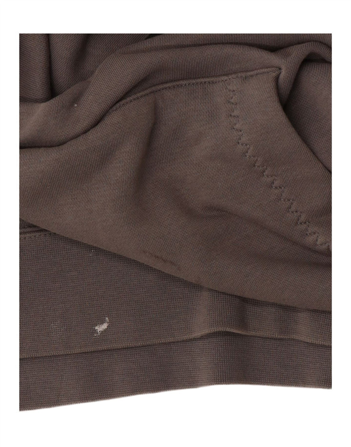 NIKE Felpa con cappuccio e zip con collo grafico e zip da uomo, grande, color grigio