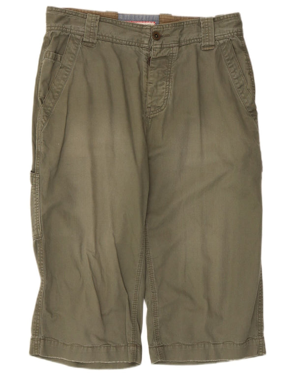 Pantaloncini bermuda cargo da uomo Fat Face W32 cotone kaki medio