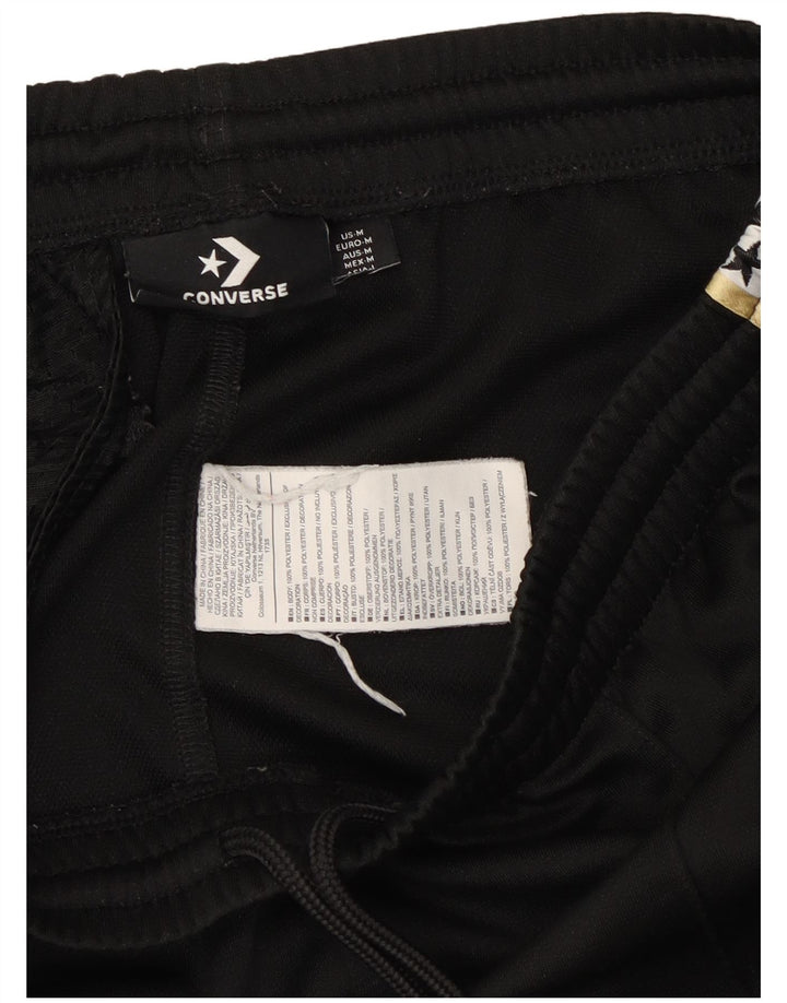 Converse Pantaloni da tuta grafica da uomo Joggers medio cotone nero