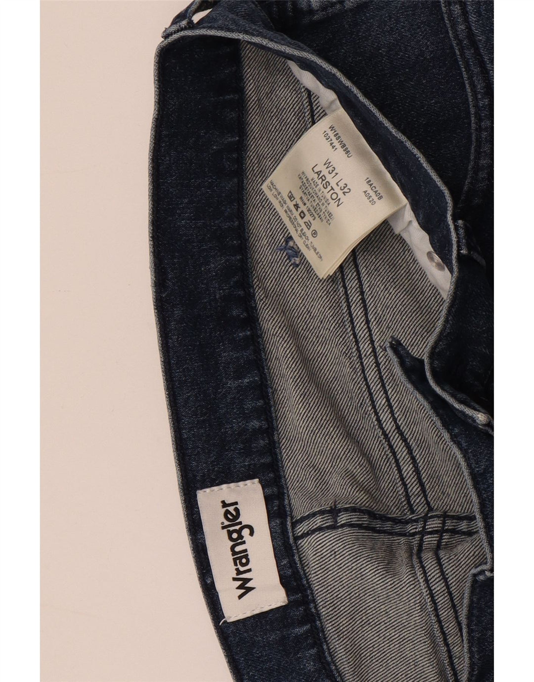 Jeans Wrangler Larston Slim da uomo W31 L32 in cotone blu