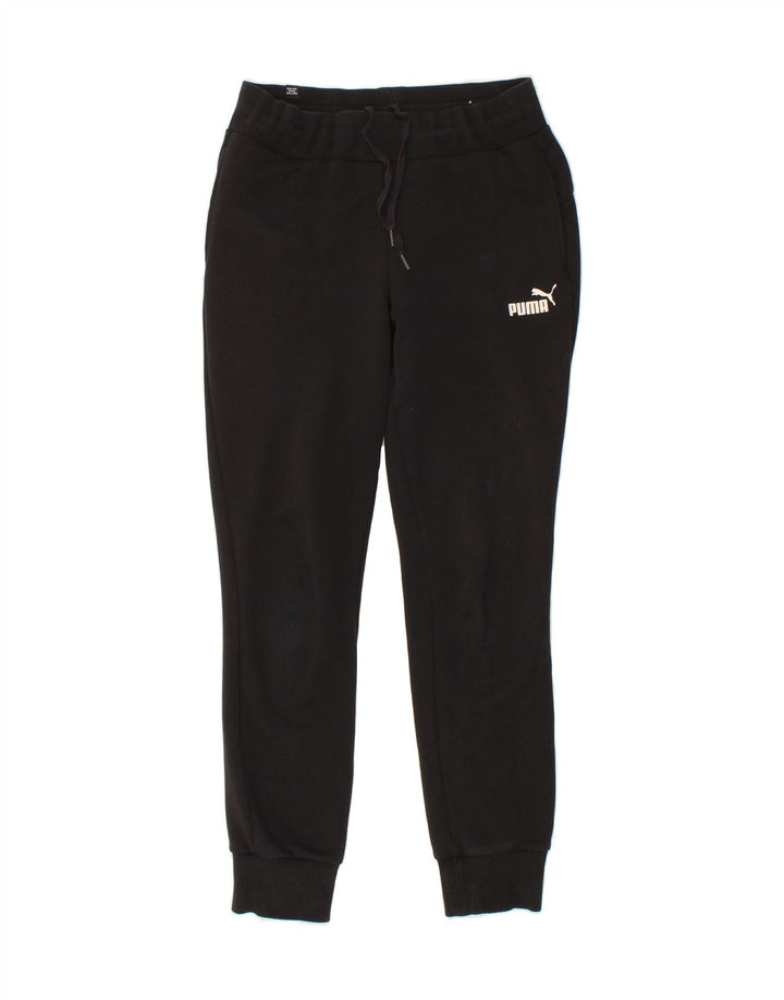 PUMA Womens Tracksuit Trousers Joggers UK 10 Small Black Vintage Puma and Second-Hand Puma from Messina Hembry 