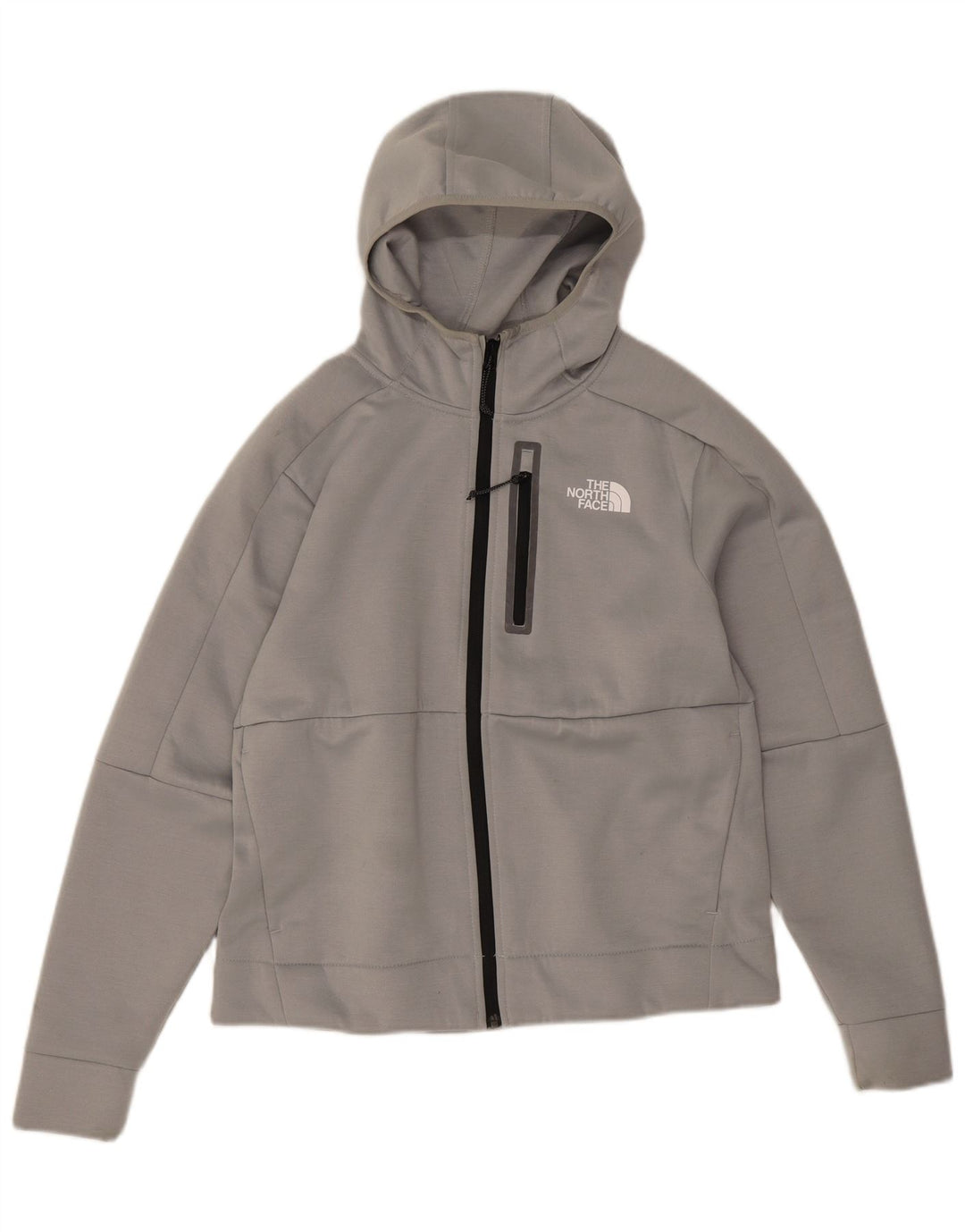Felpa con cappuccio e zip da donna The North Face UK 12 Poliestere grigio medio