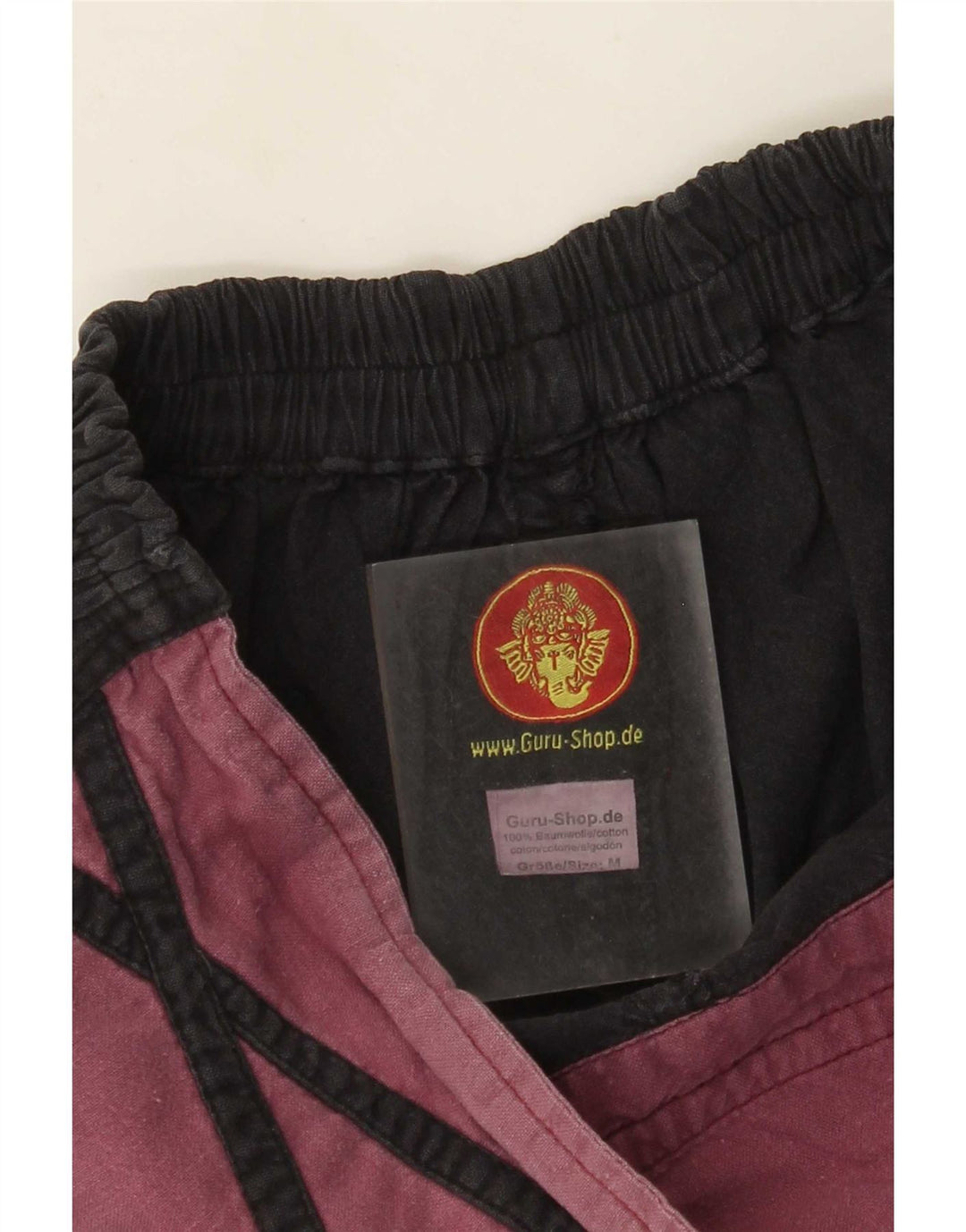Pantaloni Harem da donna Guru Joggers medi W28 L23 cotone color block nero